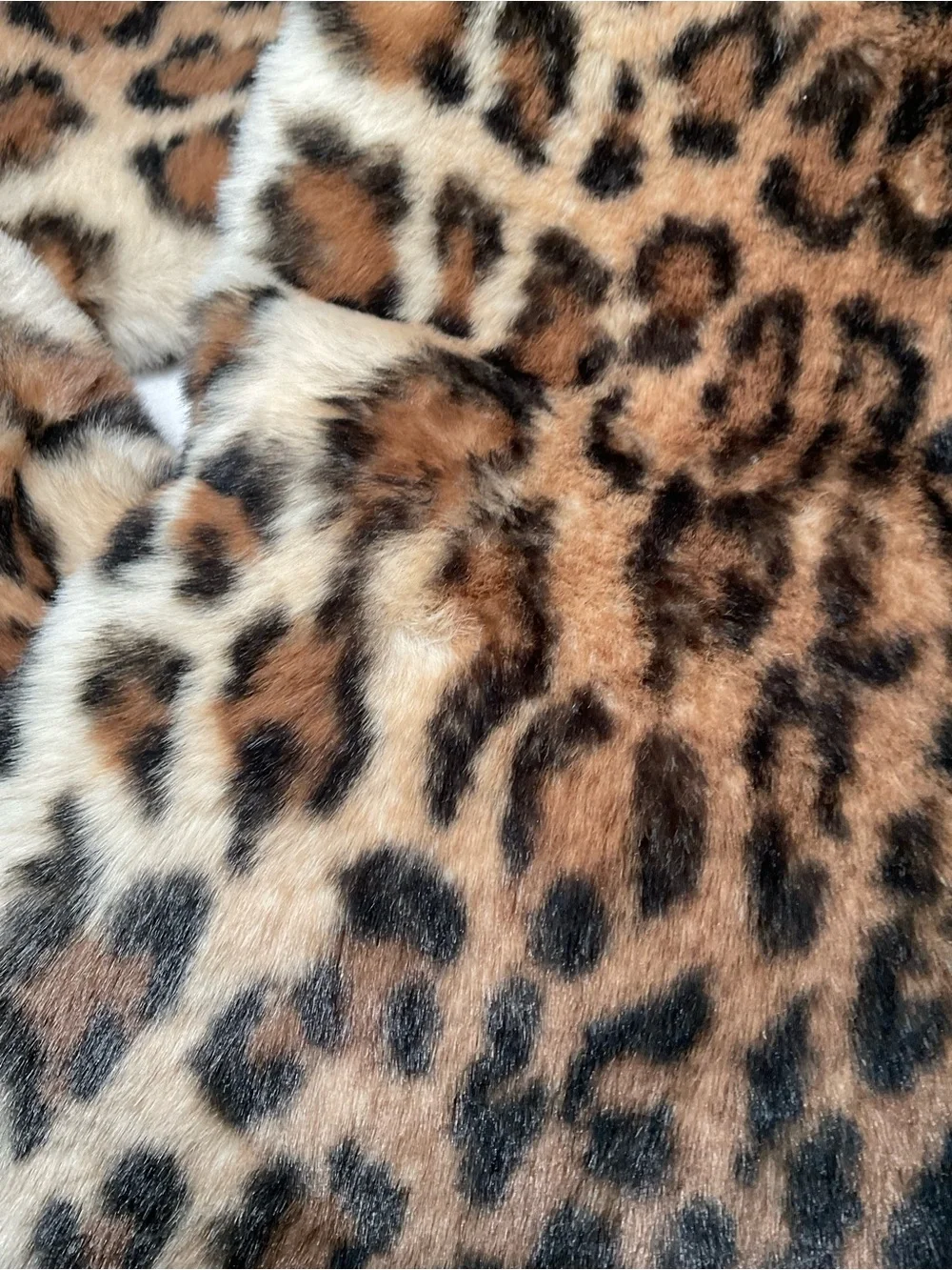 CAbi Leopard Faux Fur Scarf - Brown & Black